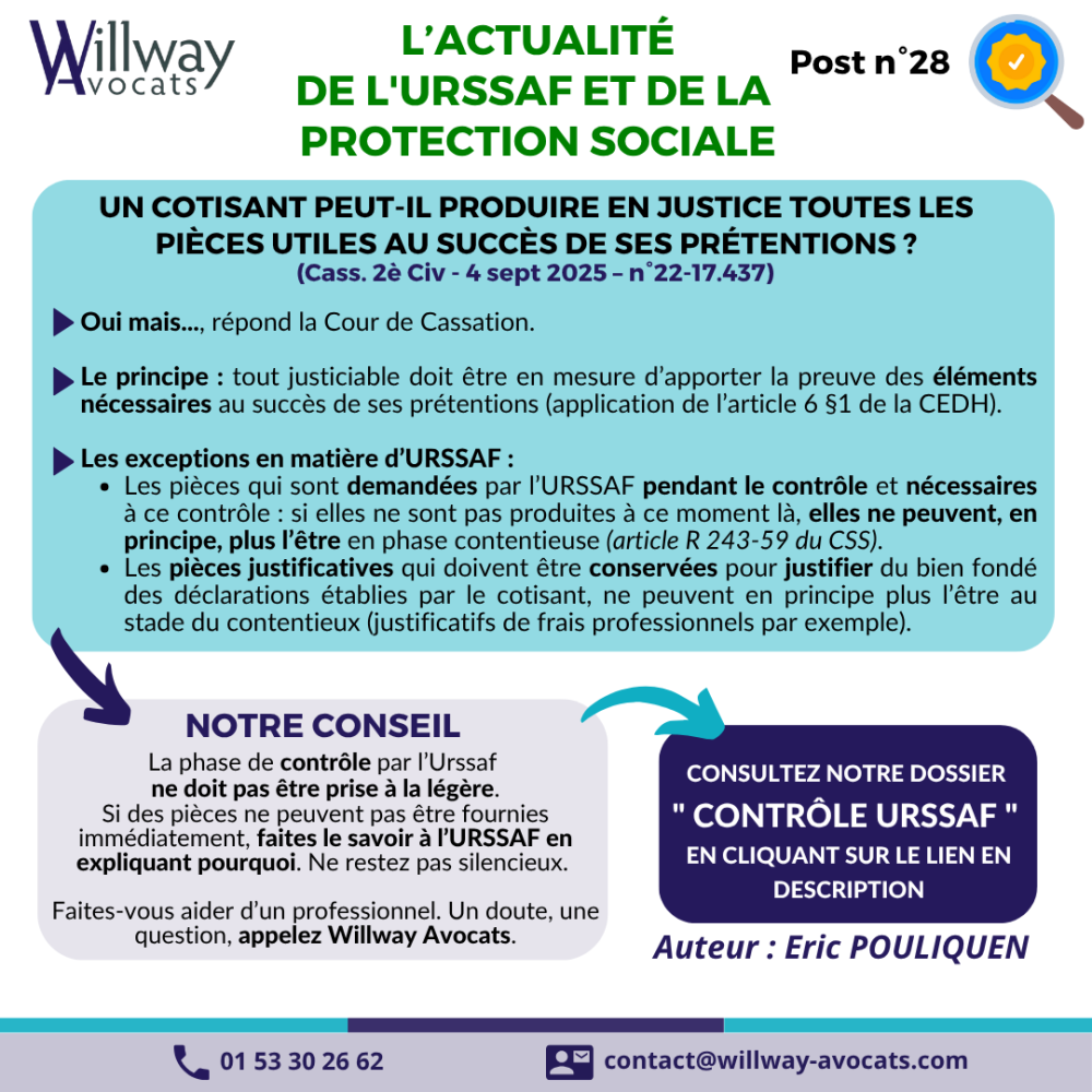 Un cotisant peut-il produire en justice toutes les pièces utiles au succès de ses prétentions ? 