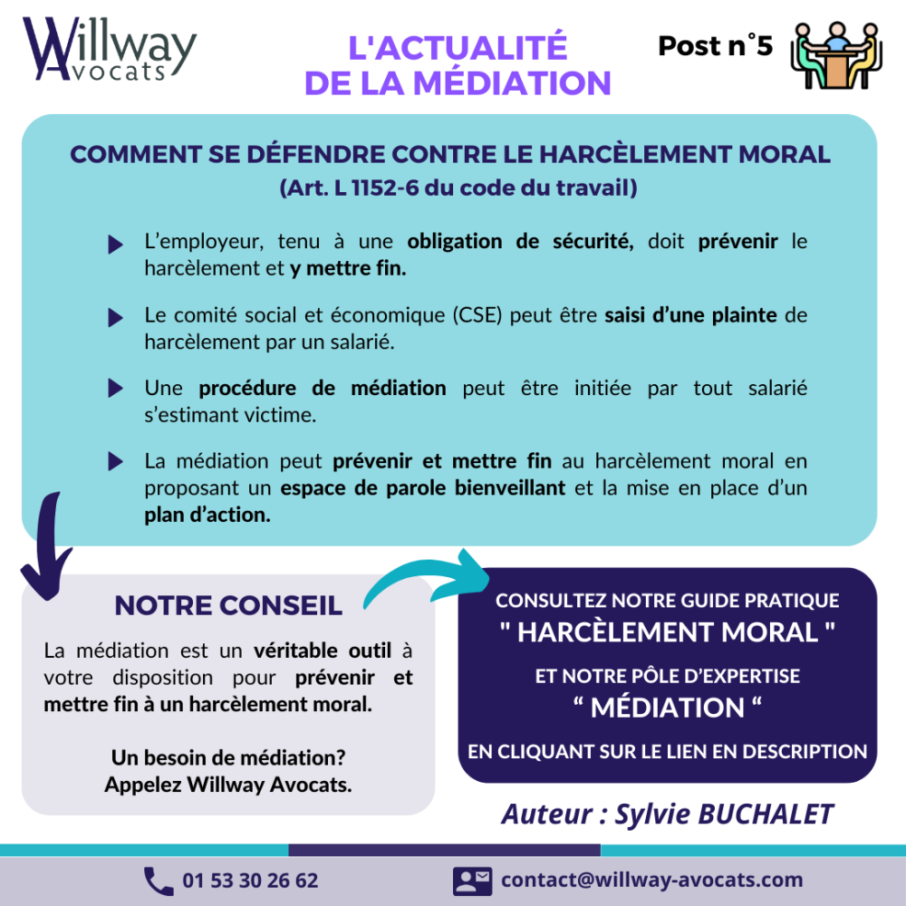 Comment se défendre contre le harcèlement moral