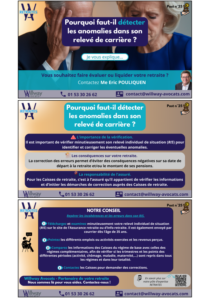 Pourquoi faut-il détecter les anomalies dans son relevé de carrière ? 