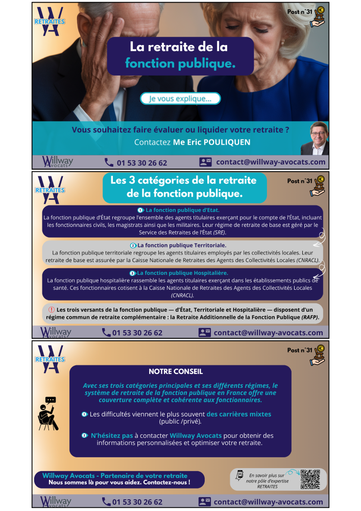 La retraite de la fonction publique.